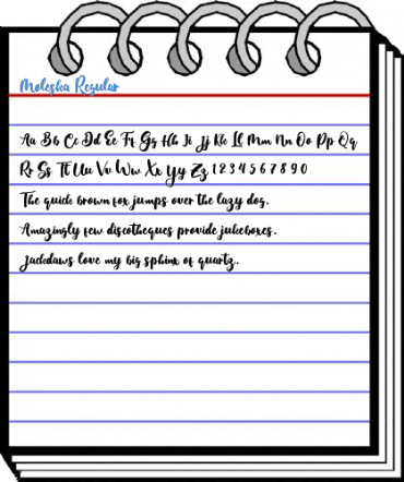Moleska Regular Font