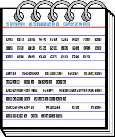 Nabel Initials Regular Font