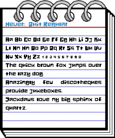 Never_Quit Regular Font