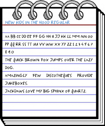 New Kids In The Hood Regular Font
