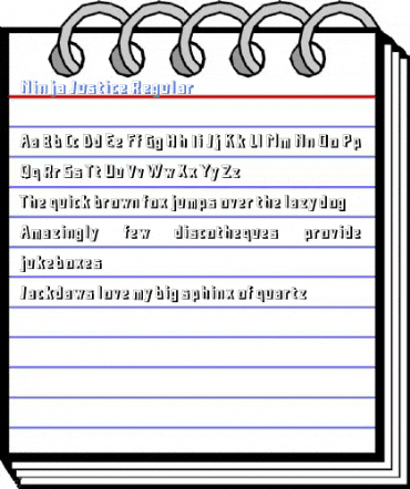 Ninja Justice Regular Font