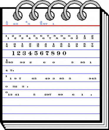 Numbers Depot Font