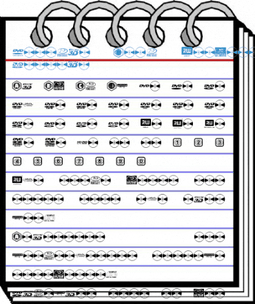 Optical Disc Symbols RJB Regular Font