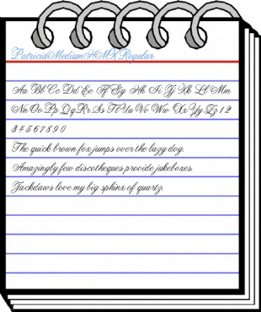 PatriciaMediumHMK Regular Font