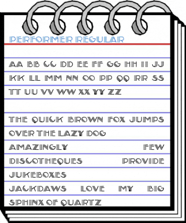 Performer Regular Font
