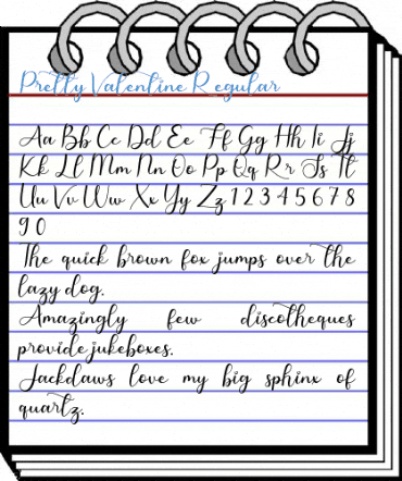 Pretty Valentine Regular Font