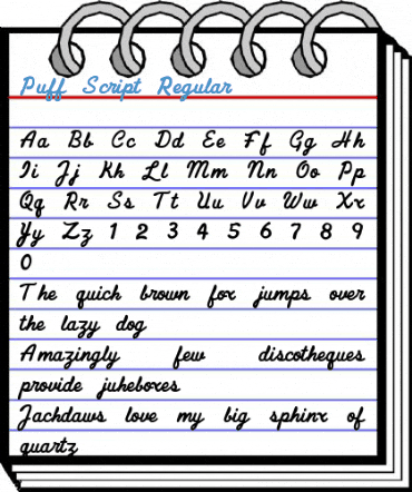 Puff Script Regular Font