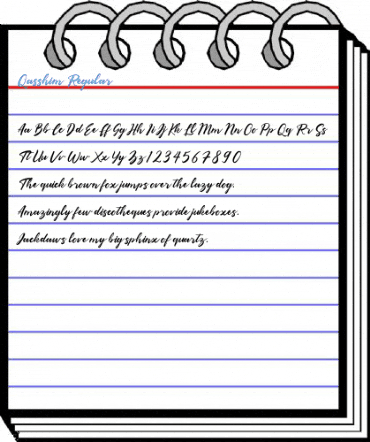 Qasshim Regular Font