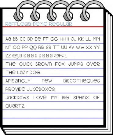 Rafflesia-Demo Regular Font