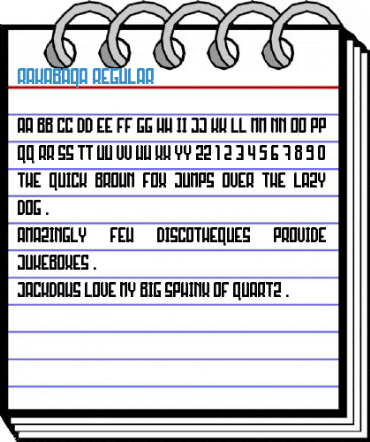 RAKABAQA Regular Font