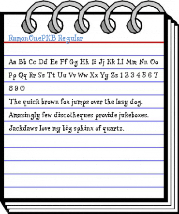 RamonOnePKB Regular Font