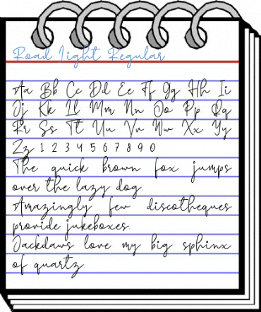 Road Light Regular Font