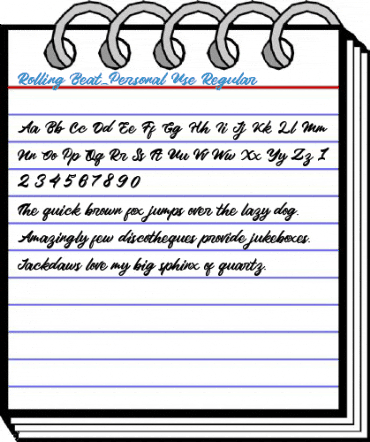 Rolling Beat_Personal Use Regular Font