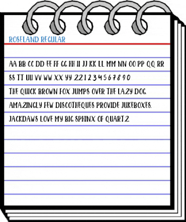 ROSELAND Regular Font