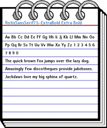 RotisSansSerif75-ExtraBold Extra Bold Font