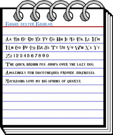 Russel dexter Regular Font