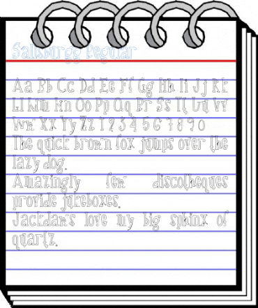 Sallsburgg Regular Font