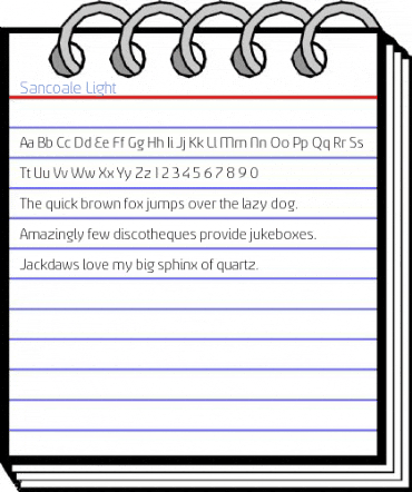 Sancoale Light Font