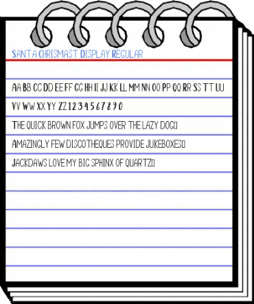 Santa Chrismast Display Regular Font