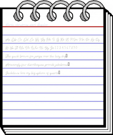 Santa christmas start Regular Font