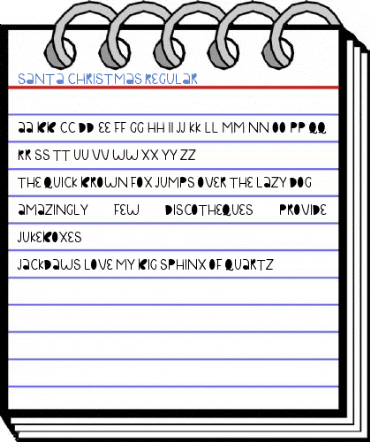 Santa Christmas Regular Font
