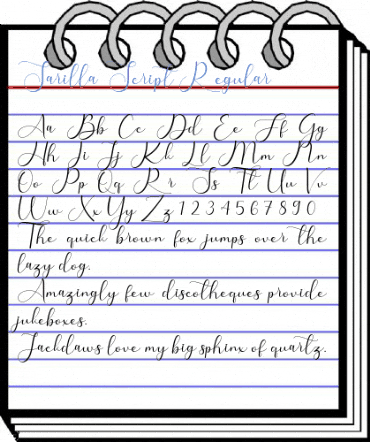 Sarilla Script Regular Font