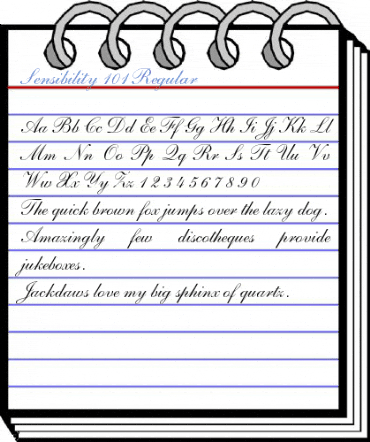 Sensibility 101 Regular Font