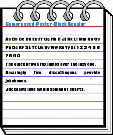 Compressed-Poster-Black Regular Font