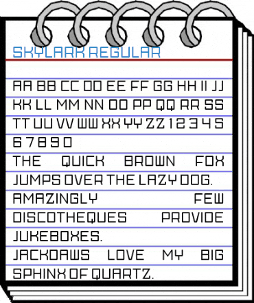 Skylark Regular Font