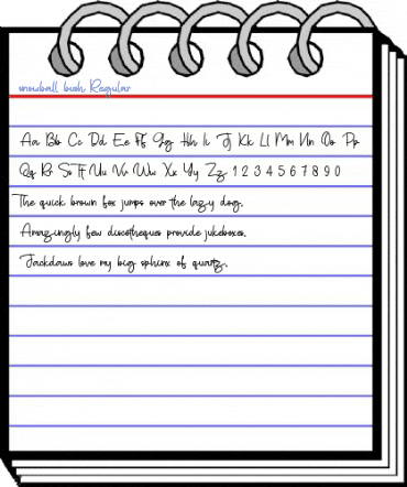 snowball bush Regular Font