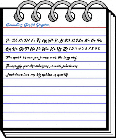 Sounding Script Regular Font