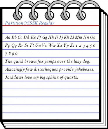 PartitionOSSSK Regular Font