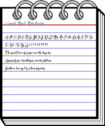 a Sumpah Masih Muda Regular Font