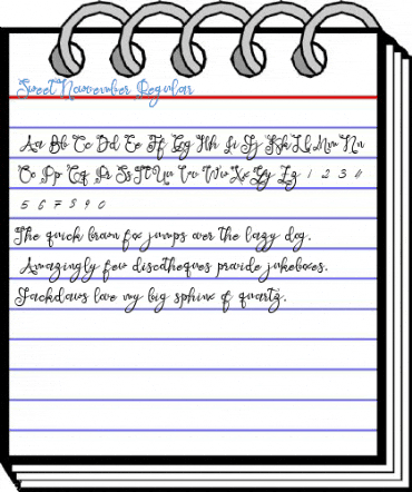 Sweet Nowvember Regular Font