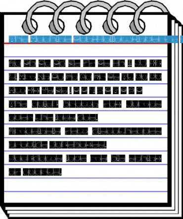 The Machine Gun-Hollow-Inverse Font