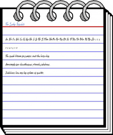 The Lucky Regular Font