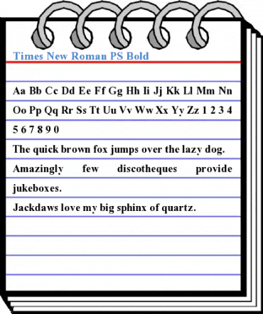Times New Roman PS Bold Font
