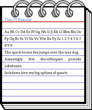 Tisa Tf Regular Font