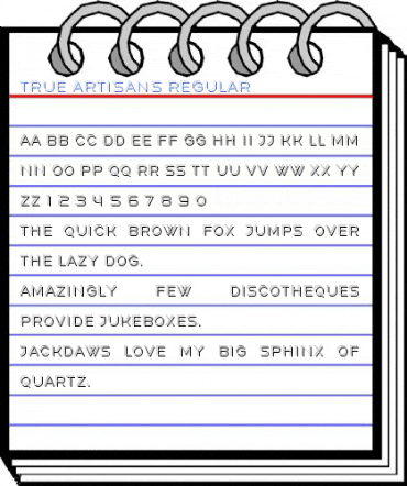 True Artisans Regular Font