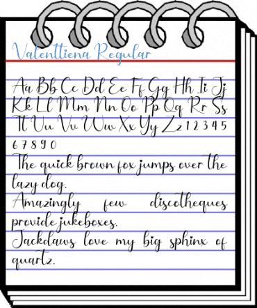 Valenttiena Regular Font