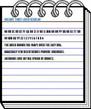 Valiant Times Laser Regular Font