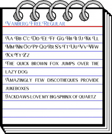Vanberg Free Regular Font