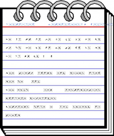 Vancouver2010 PictogramsBW Regular Font