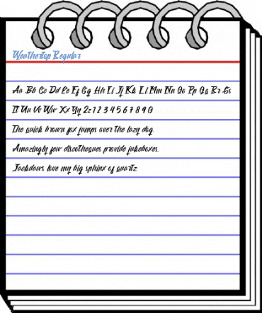 Weathertop Regular Font