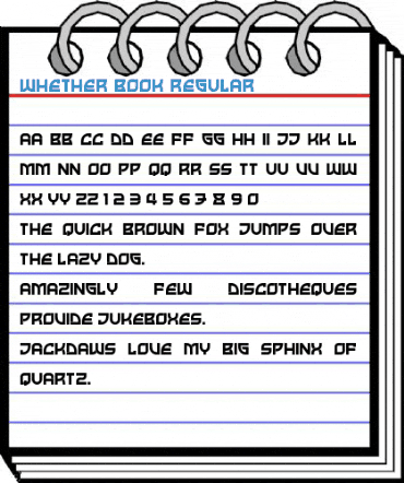 Whether Book Regular Font