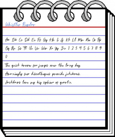 Whistler Regular Font