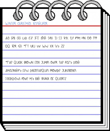 Winter Christmas Regular Font