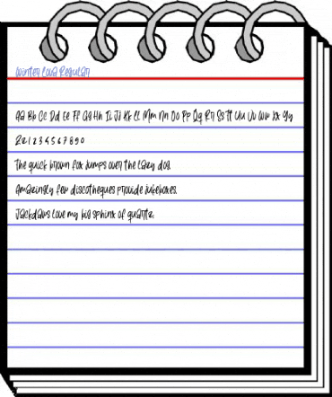 Winter Lova Regular Font