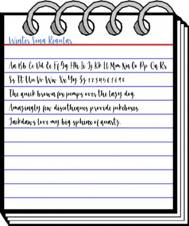 Winter Song Regular Font