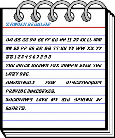 Zanden Regular Font